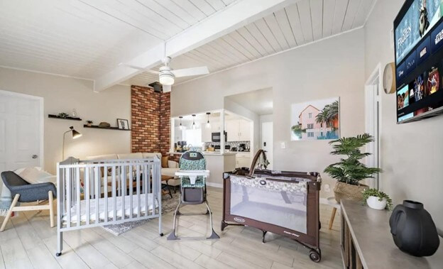 Family-friendly Airbnb bedroom design